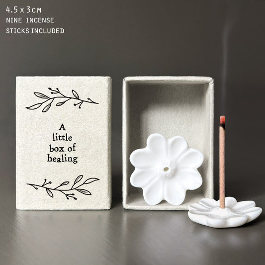 East of India Matchbox 'Little box of healing'