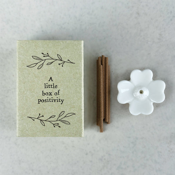 East of India Matchbox 'Little box of positivity'