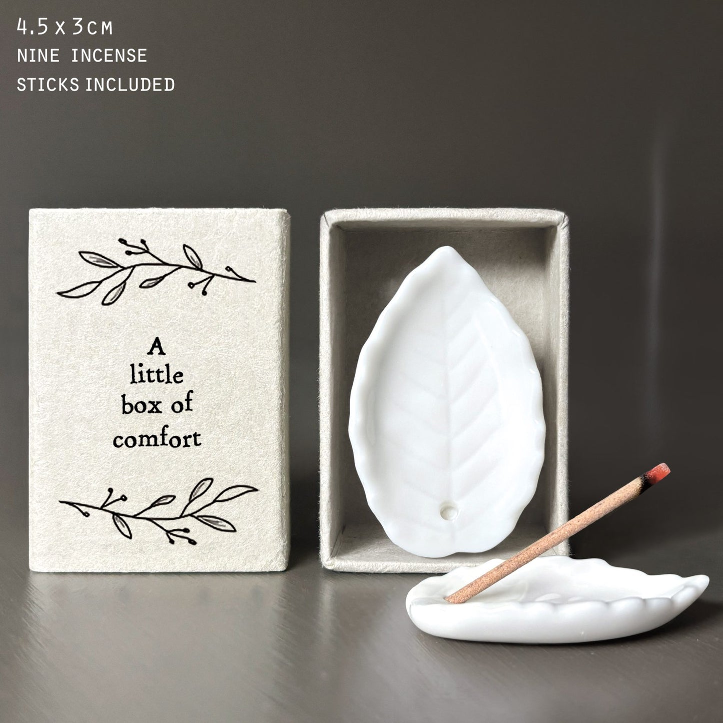 East of India Matchbox 'Little box of comfort'