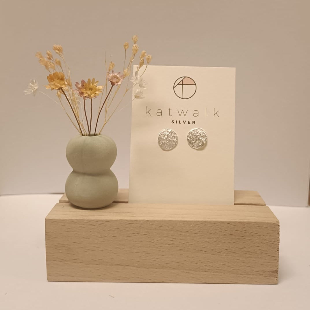 Katwalk Oorbellen Rond Zilver