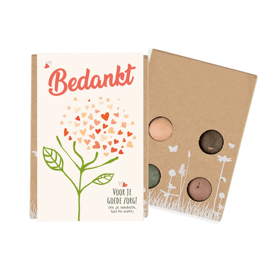 Blossombs Giftbox Bedankt - 4 zaadbommetjes