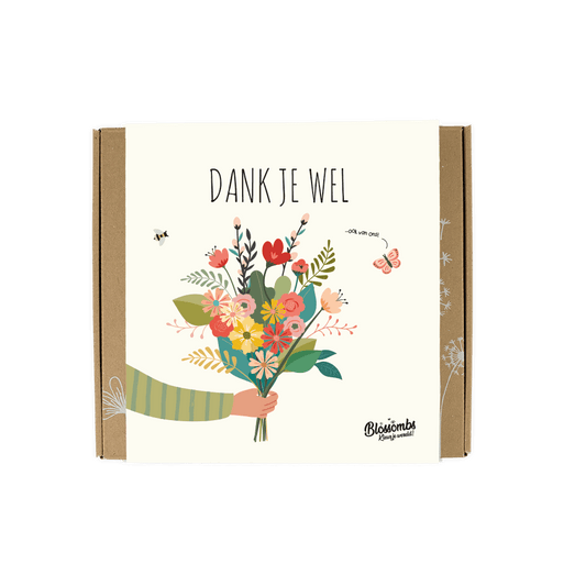 Blossombs Gift Box Medium met 9 zaadbommetjes - Dank je wel