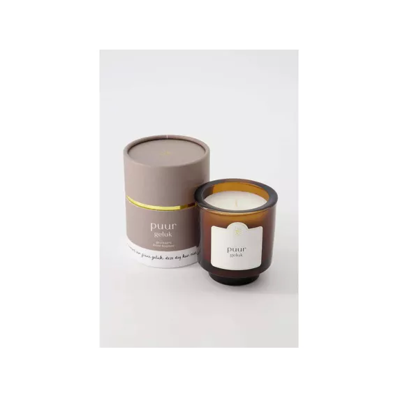 Zusss Geurkaars glas in koker Puur geluk zand