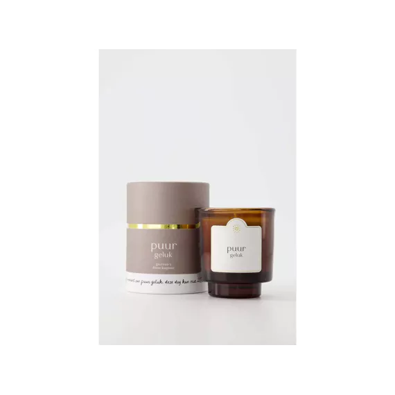 Zusss Geurkaars glas in koker Puur geluk zand