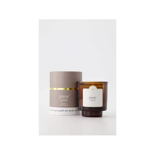 Zusss Geurkaars glas in koker Puur geluk zand