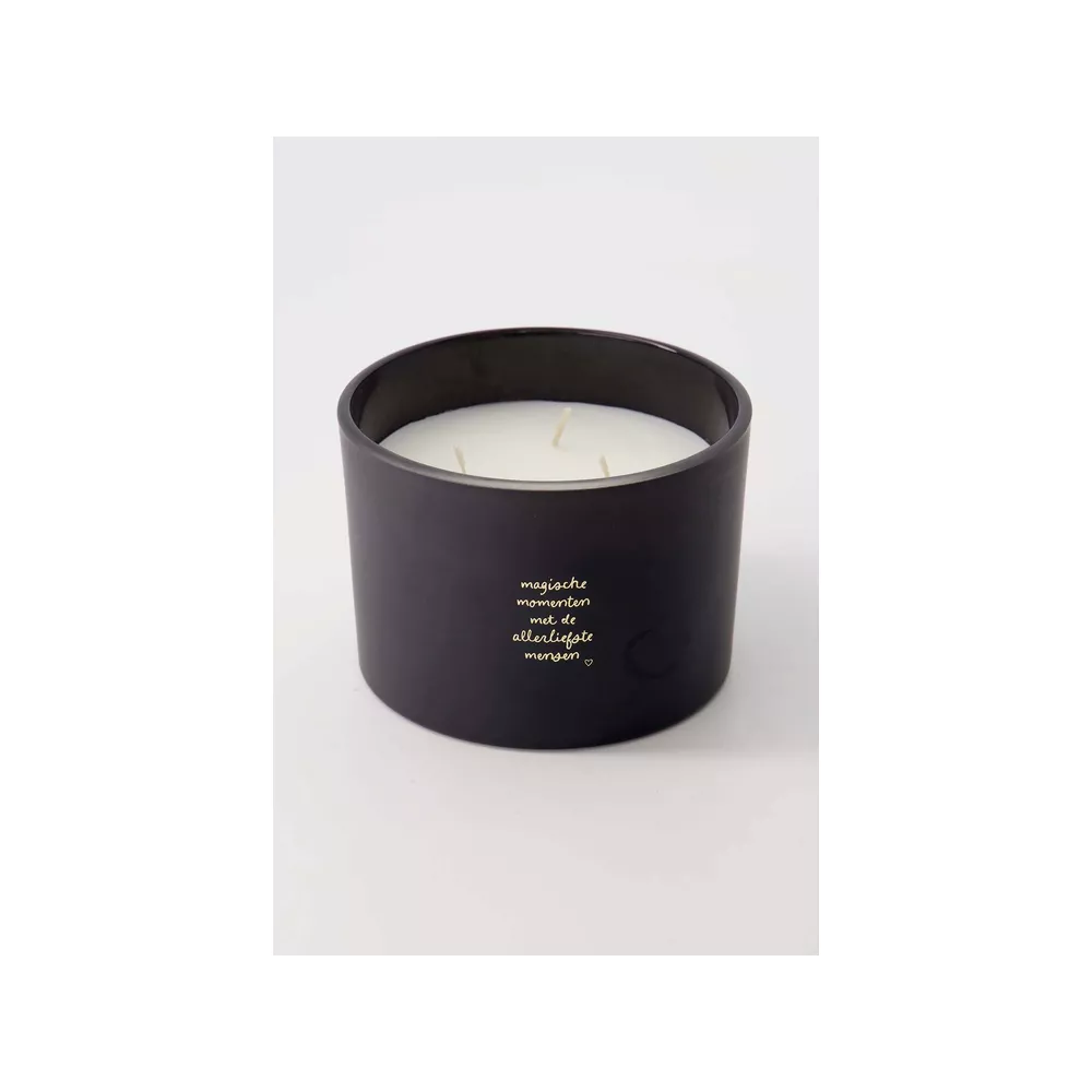 Zusss Geurkaars glas Magische momenten zwart