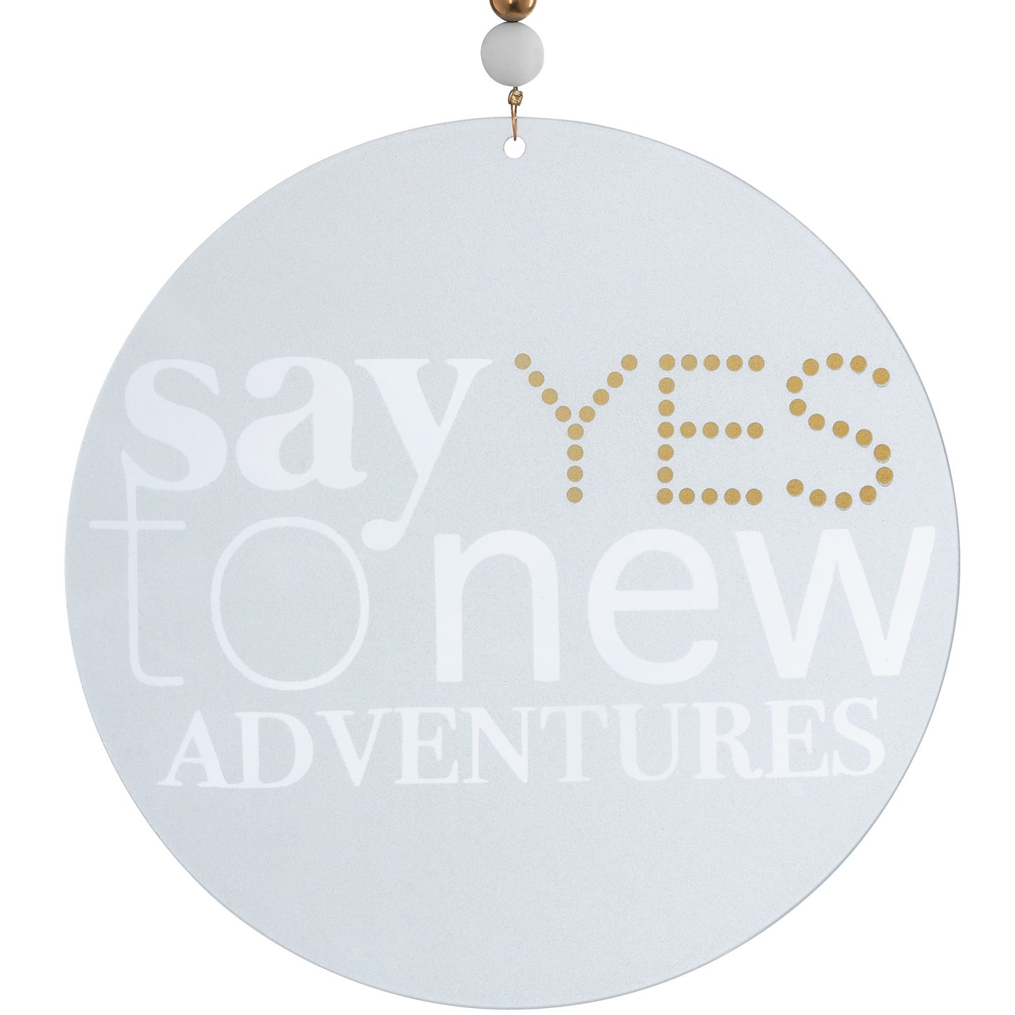 Poëzie-hanger "Say yes to new adventures" - Räder