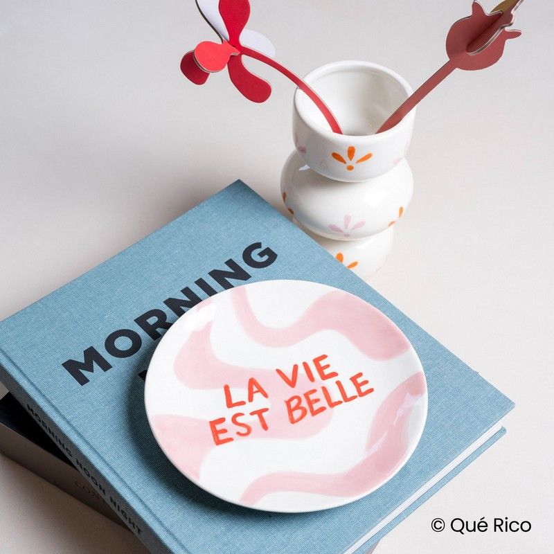 Que Rico Dessert bordje Diego "La vie est belle"