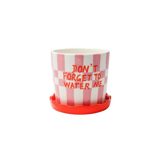 Que Rico Bloempot Lior 'Don't forget to water me'