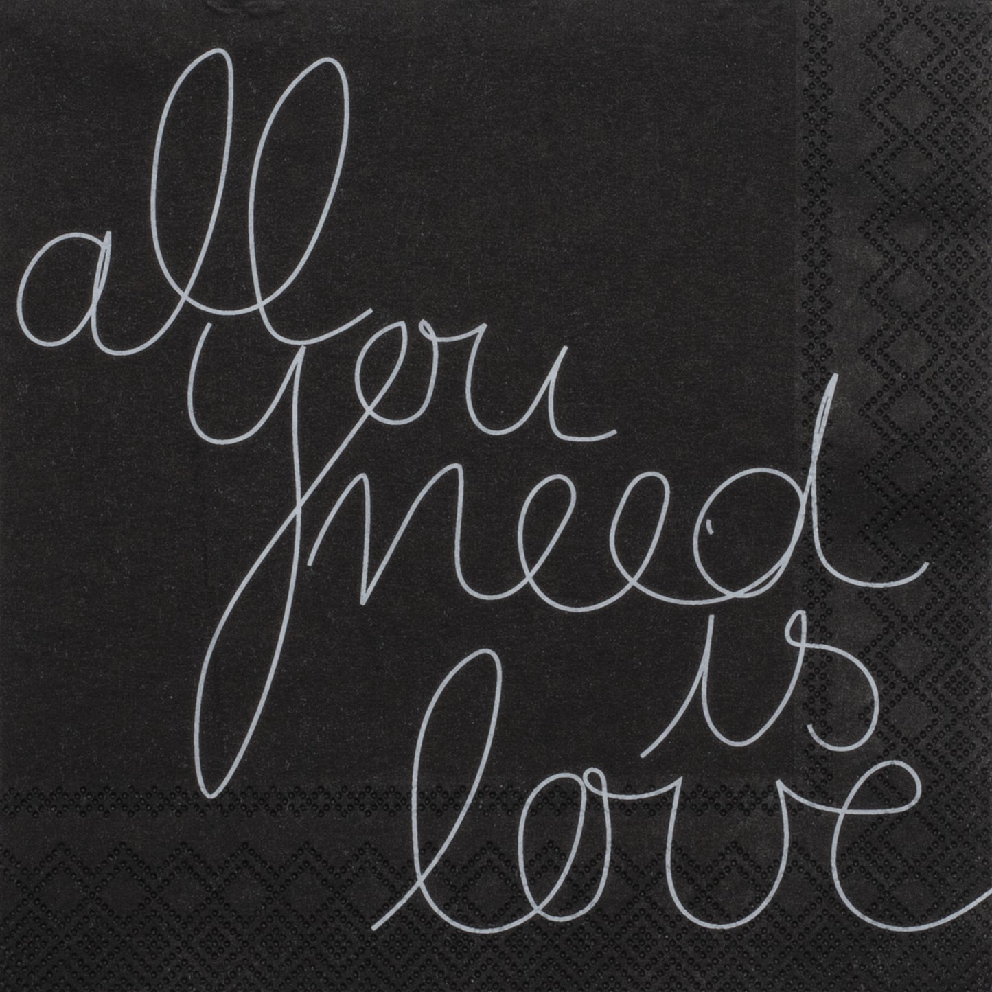 Servetten "All you need is love" - Räder
