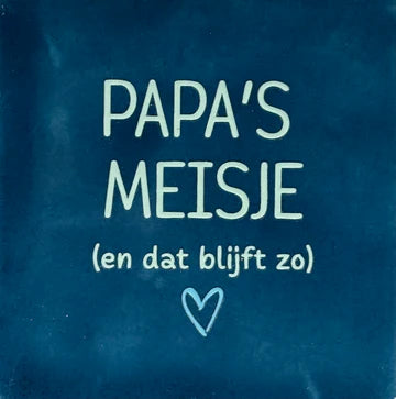 Yett Tegeltje 'Papa's meisje en dat blijft zo'