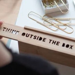 Pennendoos "Think outside the box" - Räder
