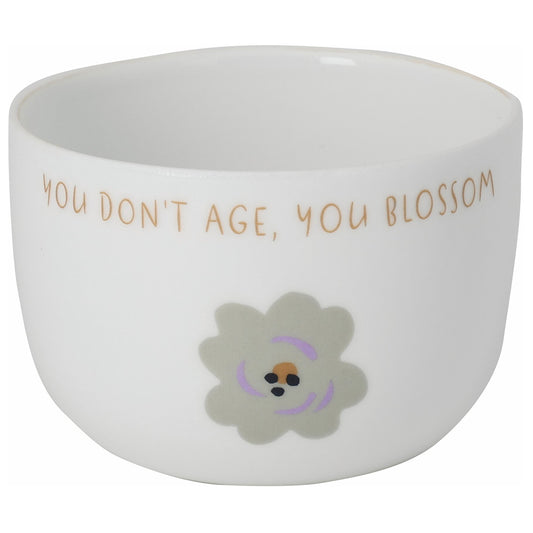 Räder Theelicht "You don't age, you blossom"