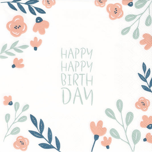 Räder - Servetten 'Happy Birthday'