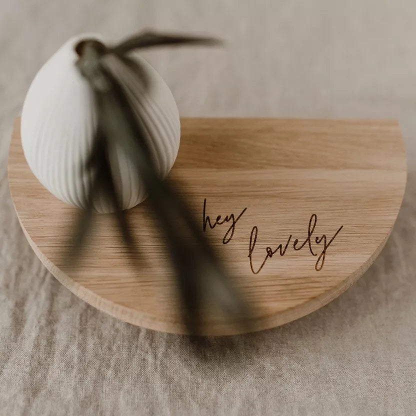 Eulenschnitt Wandplank 'Hey lovely'