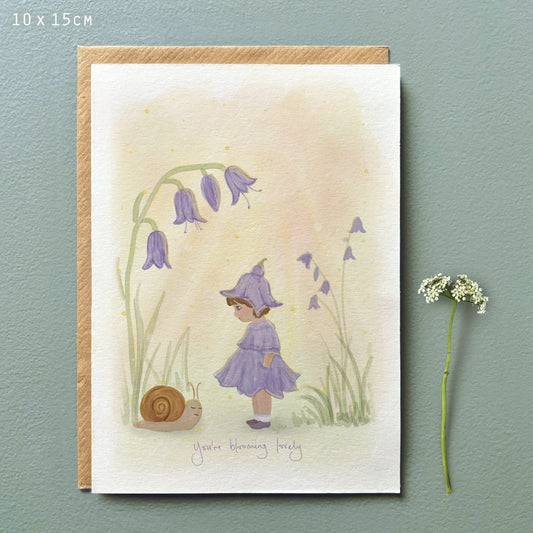 East Of India - Geschenkkaart 'Blooming lovely'