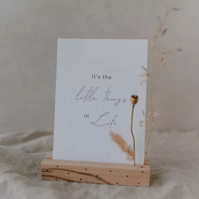 Eulenschnitt WensKaart 'Little things'