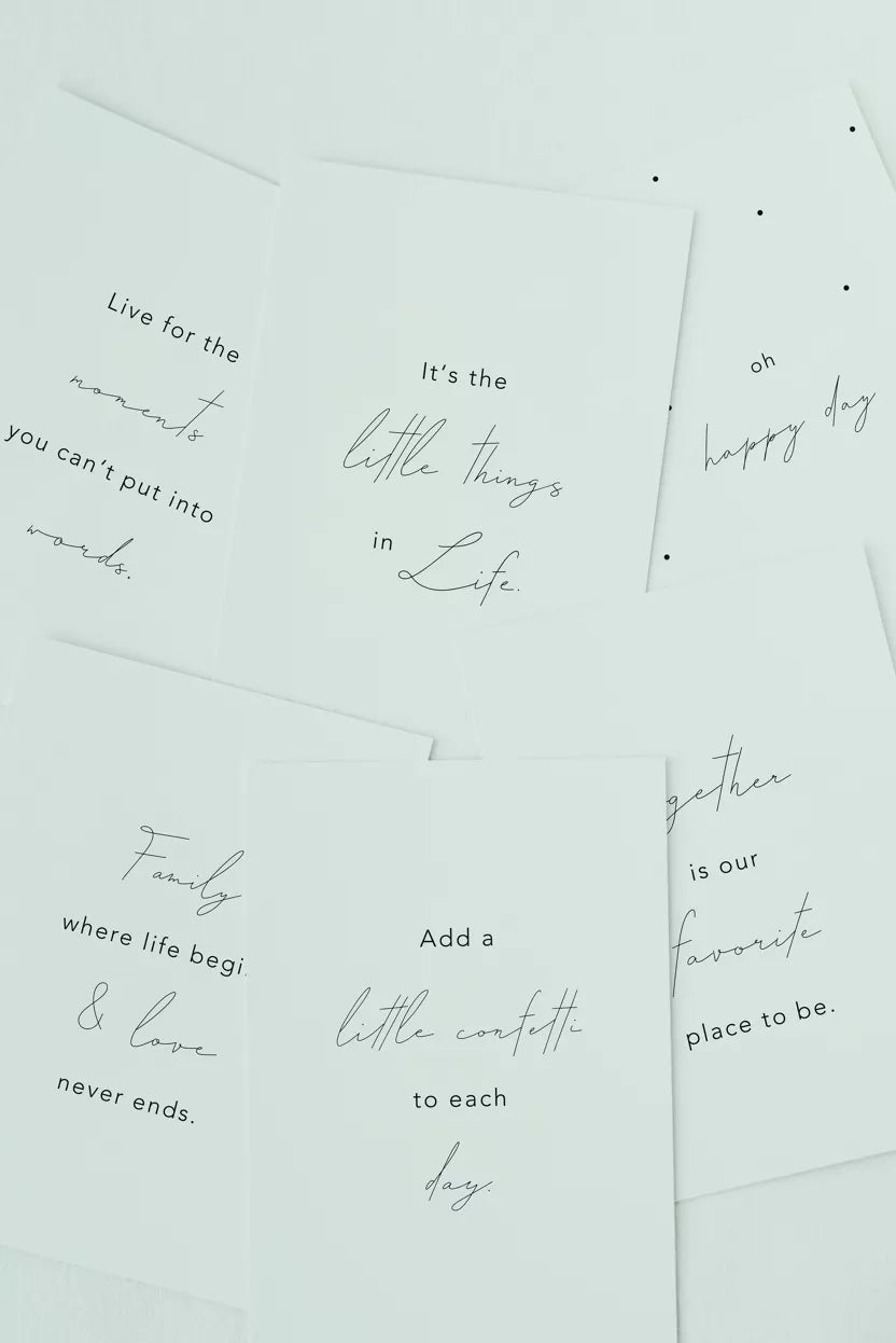 Eulenschnitt WensKaart 'Little things'