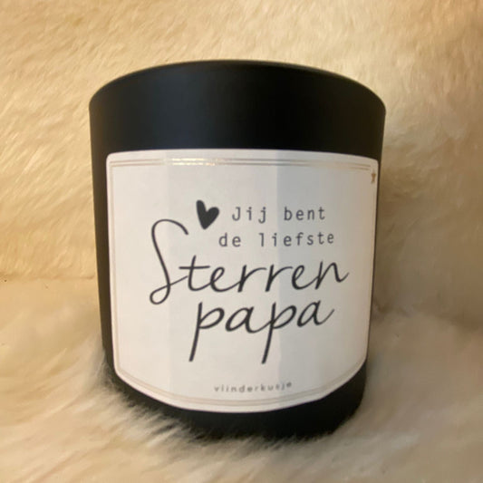Vlinderkusje Geurkaars Sterrenpapa