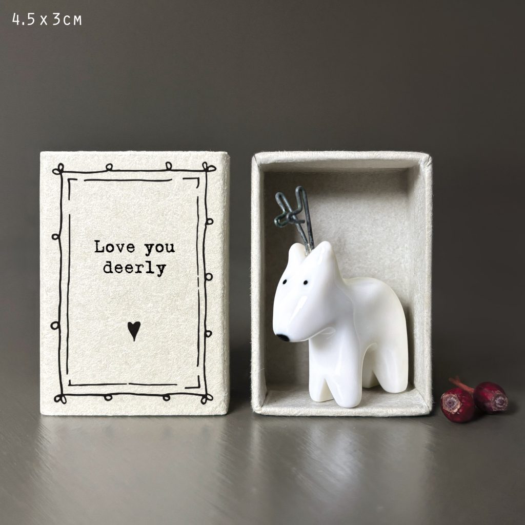 East of India Matchbox 'Deer'