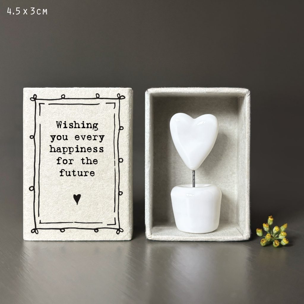 East of India Matchbox 'Happy future'