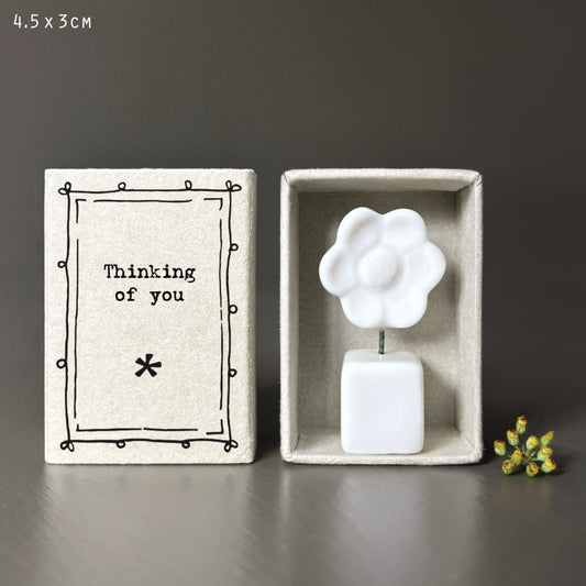 East of India Matchbox 'Thinking'