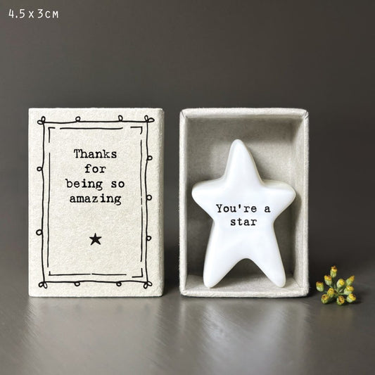 East of India Matchbox 'Being amazing'