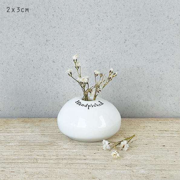 East of India Porseleinen vaasje 'Handpicked'