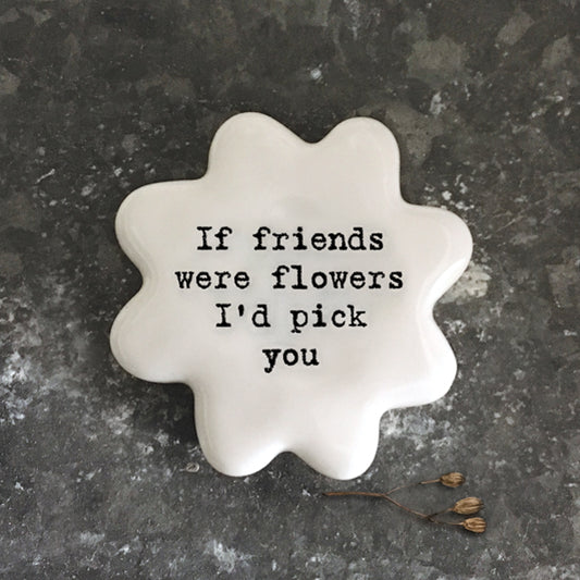 East of India Bloemtoken 'friends were flowers'