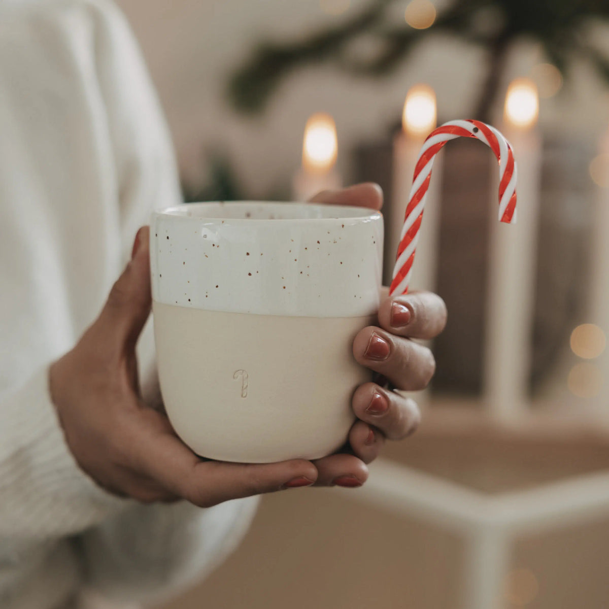 Eulenschnitt Mok 'Candy Cane'