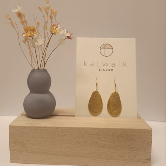 Katwalk Oorbellen Druppel Goud