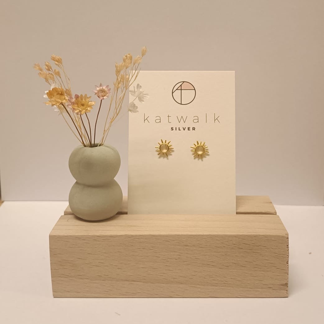 Katwalk Oorbellen Zon Goud