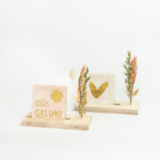 Tegelhouder incl. droogbloemen