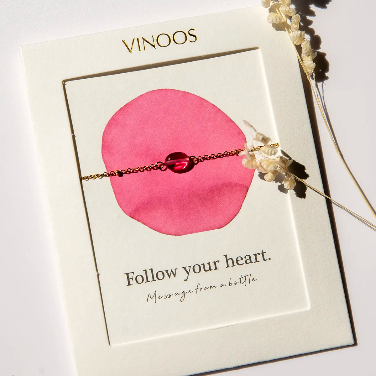Vinoos Armband 'Follow your heart'