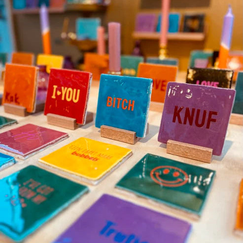 Yett Tegeltje 'Display klein hout'