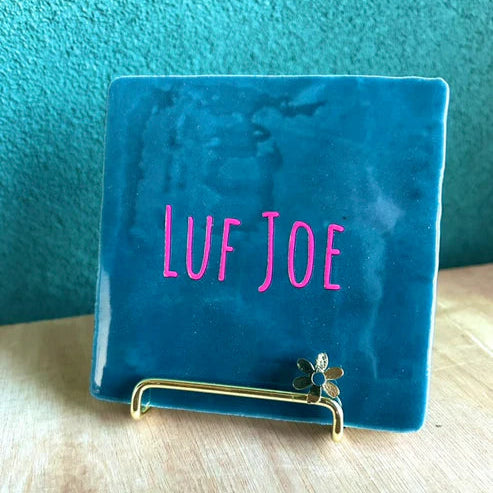 Yett Tegeltje 'Gouden standaard bloemetje'