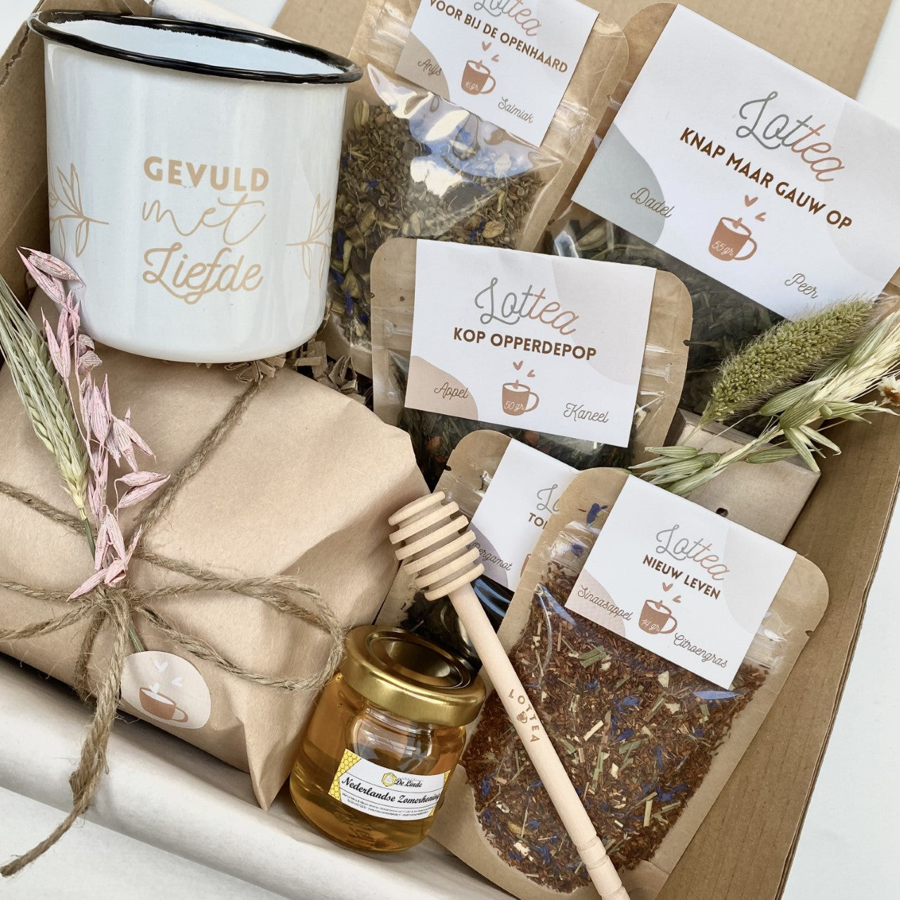 Thee Giftbox Deluxe 'Knap Maar Gauw Op'