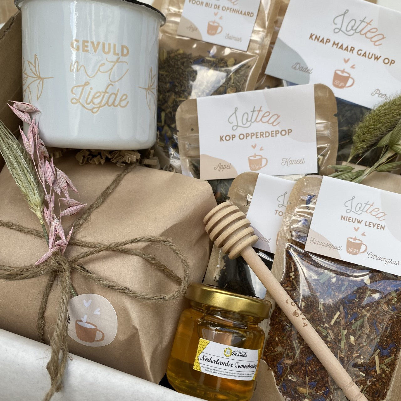 Thee Giftbox Deluxe 'Knap Maar Gauw Op'