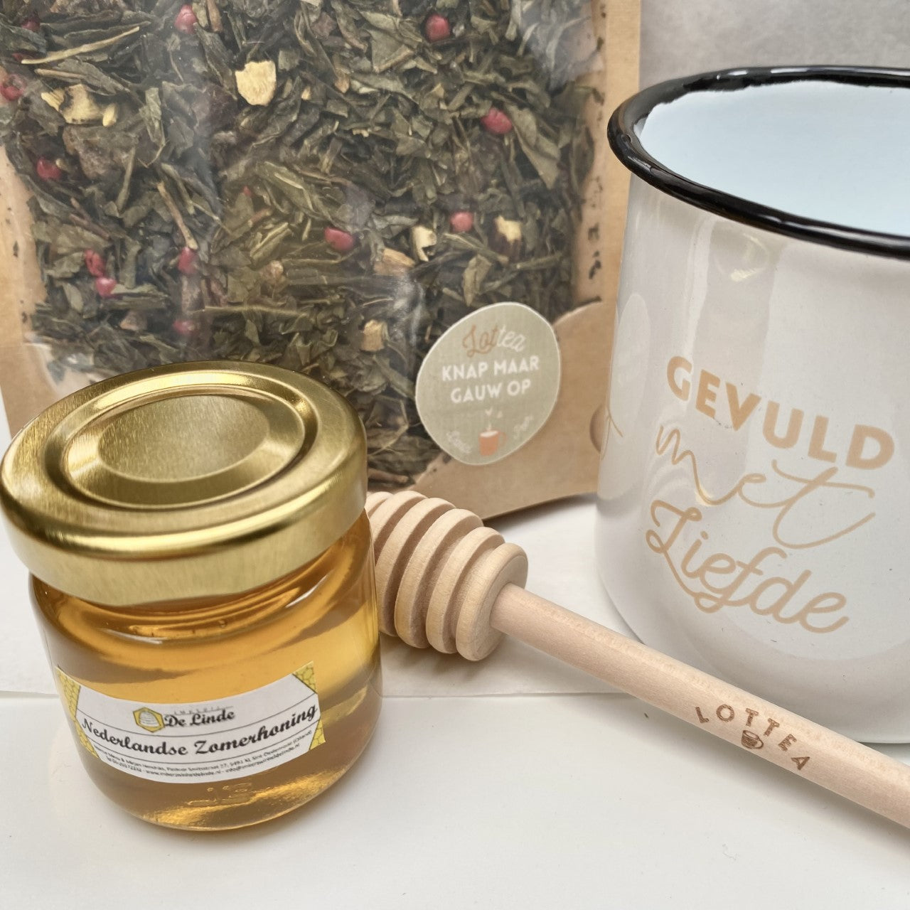 Thee Giftbox Deluxe 'Knap Maar Gauw Op'