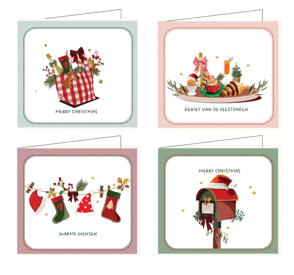 Kerst Wenskaartenbox Hil Claesen