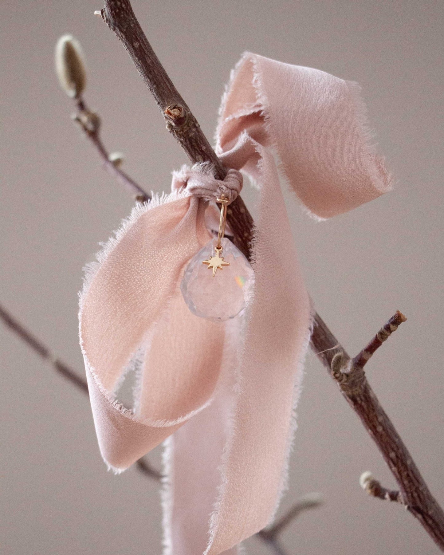 Roosmarijn Kristal klein licht - oud roze - zonnevangers