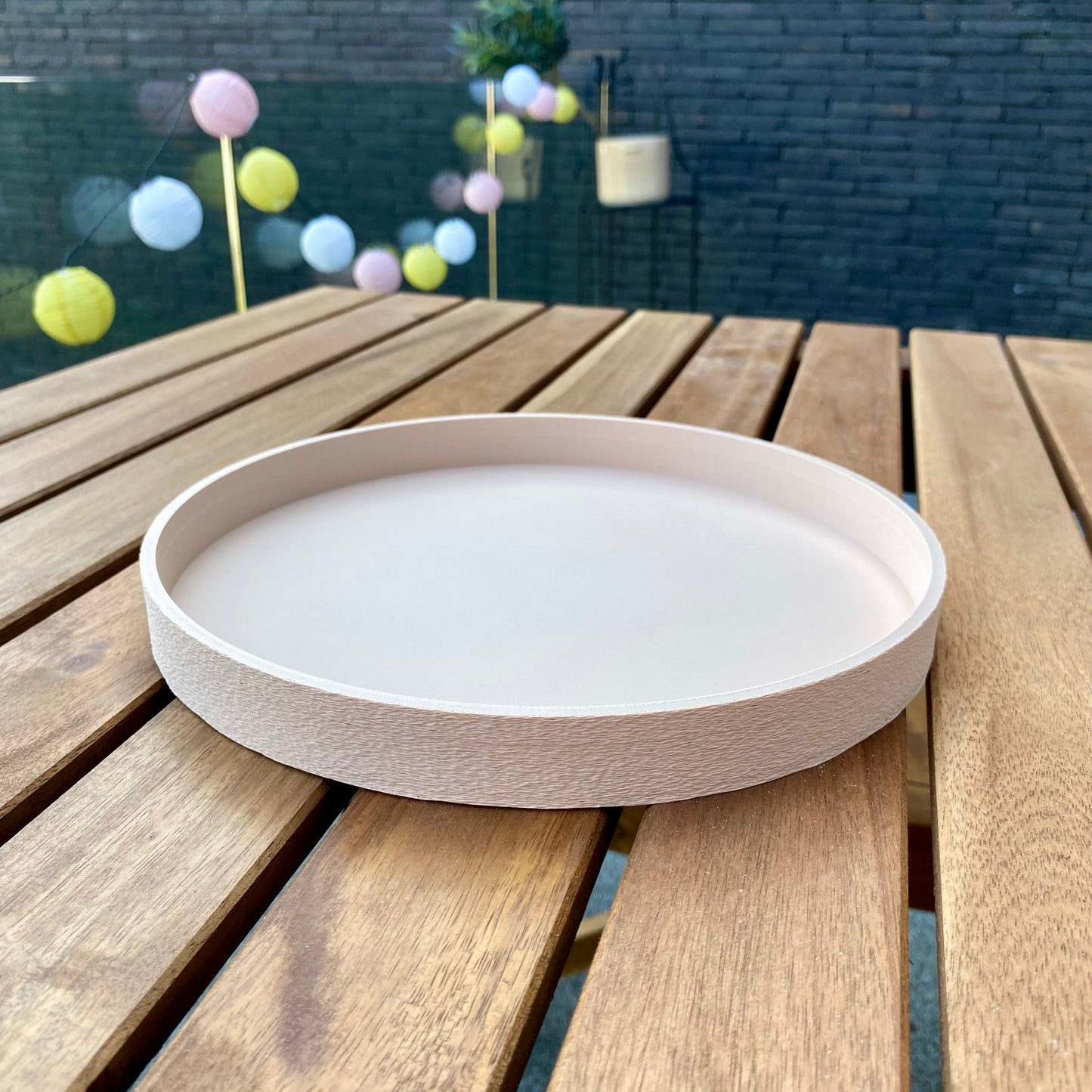 Thieu Lab 'Ovale schaal ribbel - klein - kleur peanut'