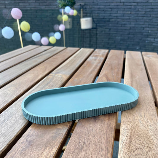 Thieu Lab 'ronde schaal fuzzy - army beige'