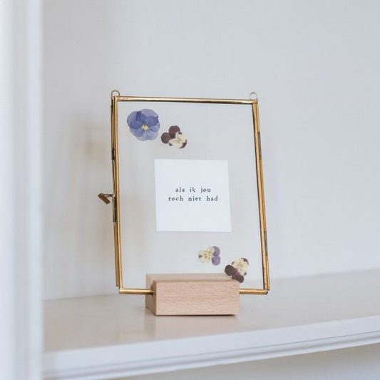 Ik pak je in Lijst met droogbloemen 'Super trots'