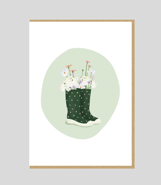 Jozefien Laarsjes met bloemen