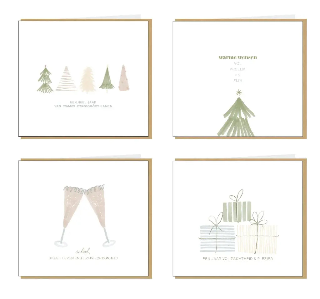 Kerst Wenskaartenbox Kelly Marie - Warme Wensen