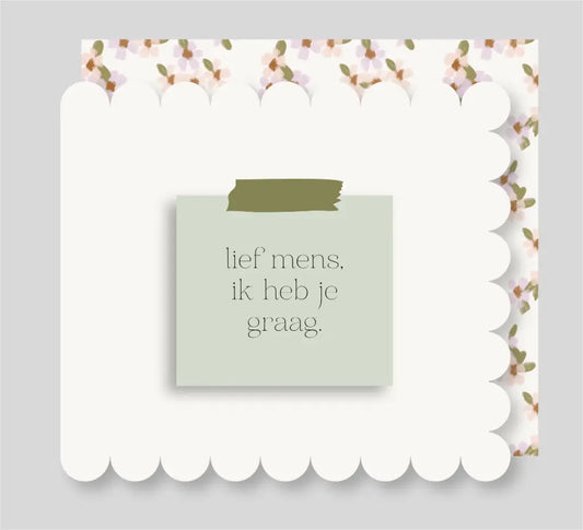 la MIE Lief mens, ik heb je graag