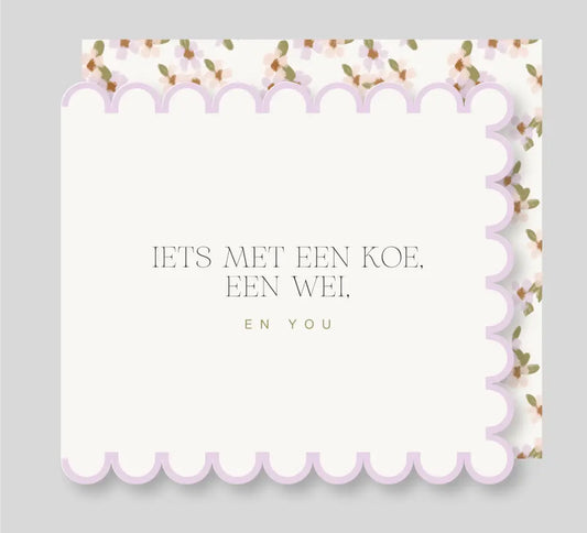 la MIE Iets met een Koe