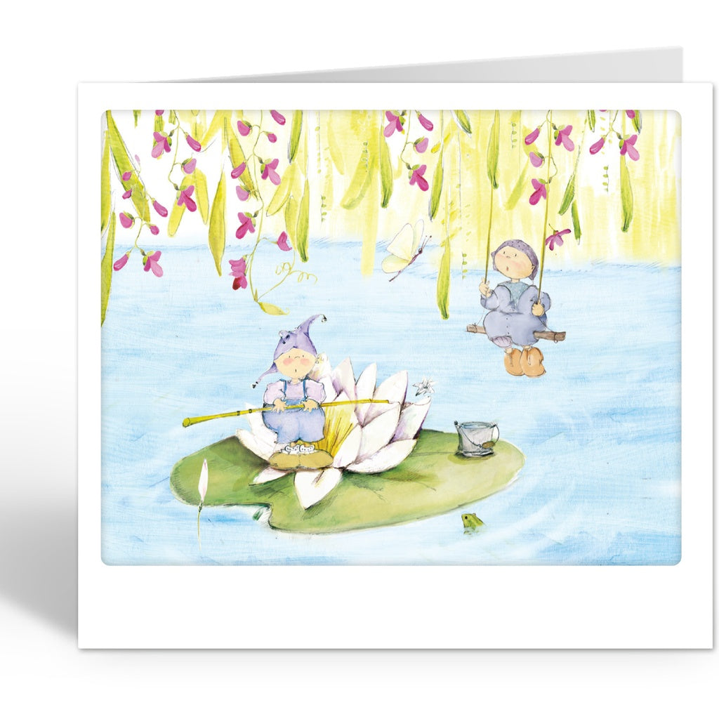 Lily's Garden Op een Waterlelie