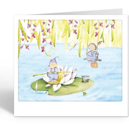 Lily's Garden Op een Waterlelie